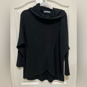 Cashmere wool blend cowl neck sweater